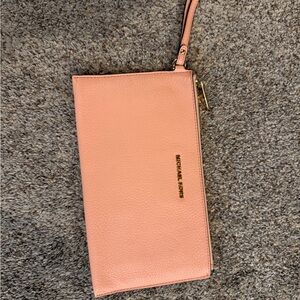 Michael Kors Coral Wristlet Clutch